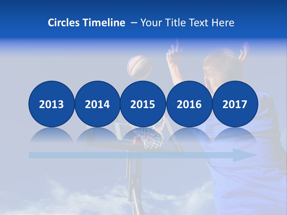 Playing Basketball PowerPoint Template