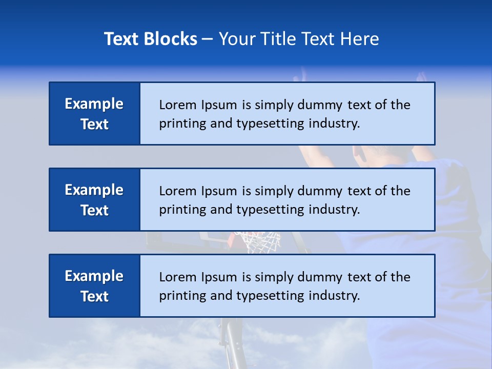 Playing Basketball PowerPoint Template