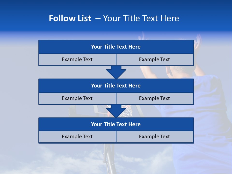 Playing Basketball PowerPoint Template