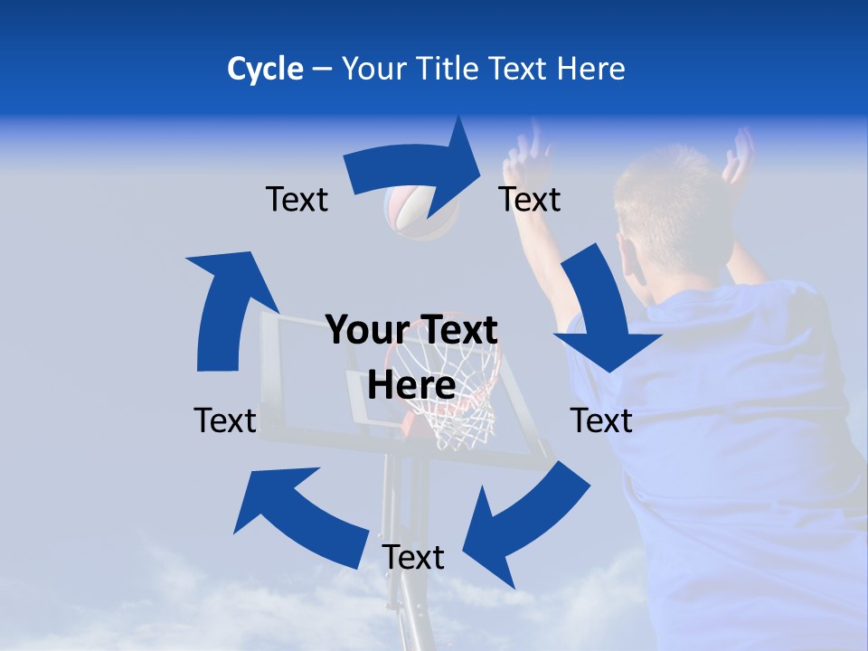 Playing Basketball PowerPoint Template
