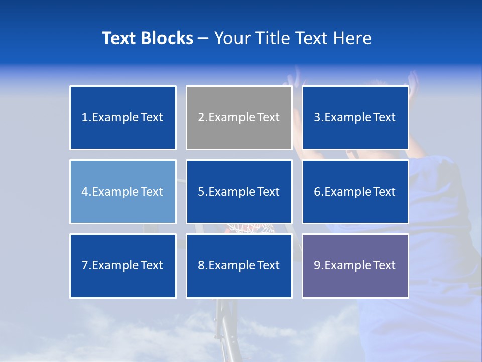 Playing Basketball PowerPoint Template