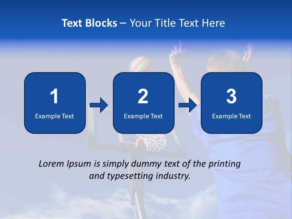 Playing Basketball PowerPoint Template