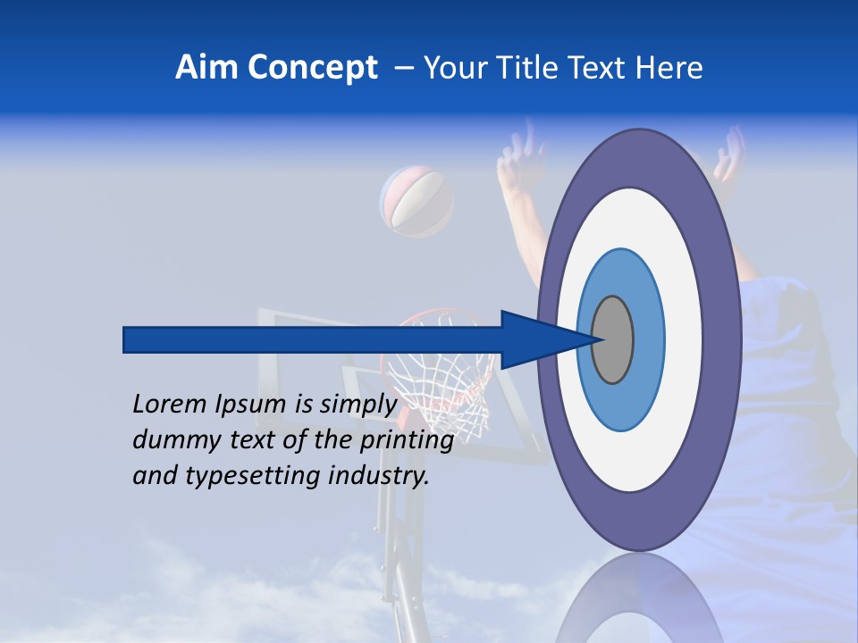 Playing Basketball PowerPoint Template