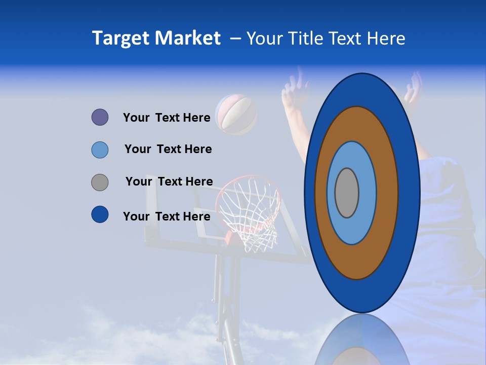 Playing Basketball PowerPoint Template