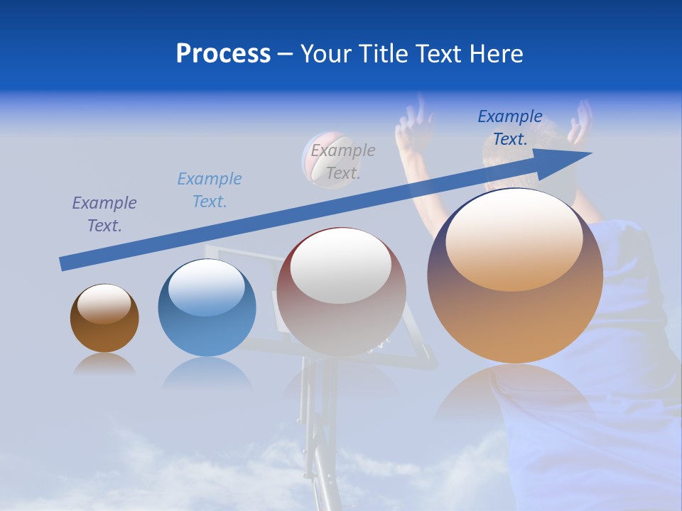 Playing Basketball PowerPoint Template