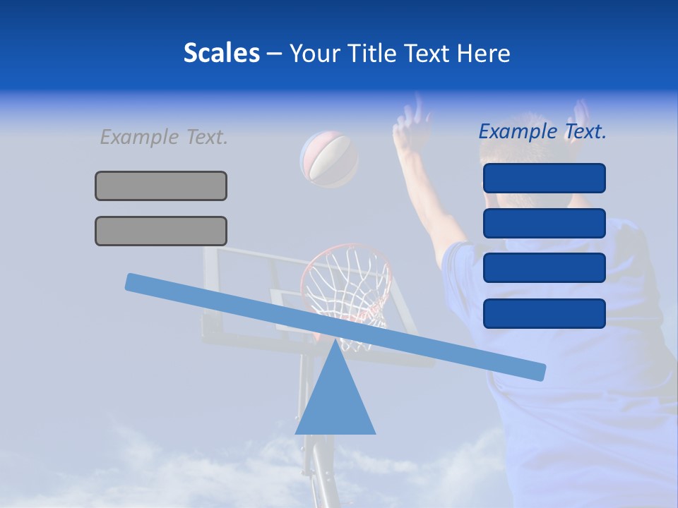 Playing Basketball PowerPoint Template
