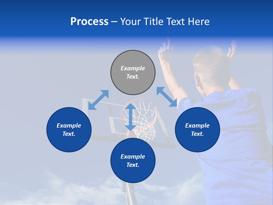 Playing Basketball PowerPoint Template