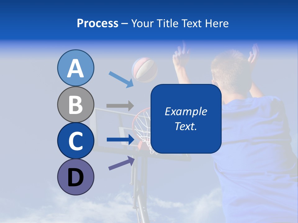 Playing Basketball PowerPoint Template