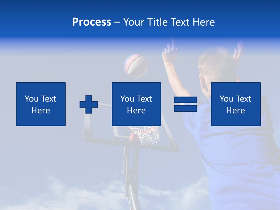 Playing Basketball PowerPoint Template