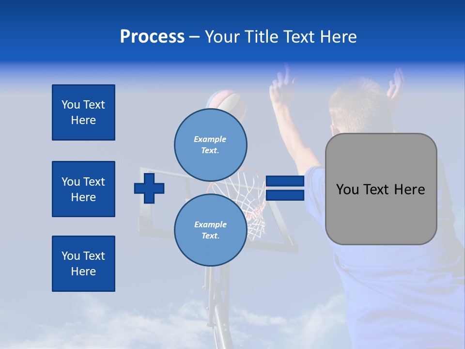 Playing Basketball PowerPoint Template