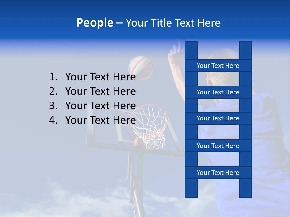 Playing Basketball PowerPoint Template