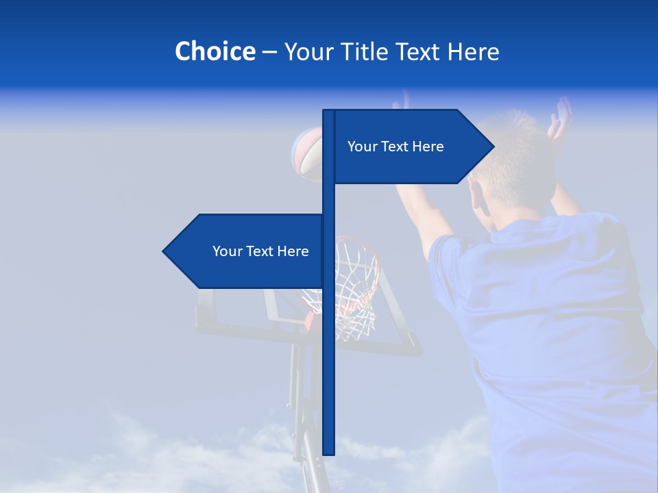 Playing Basketball PowerPoint Template