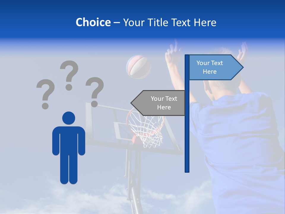 Playing Basketball PowerPoint Template
