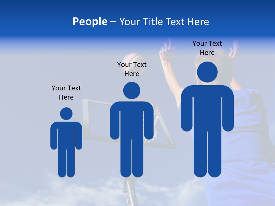 Playing Basketball PowerPoint Template