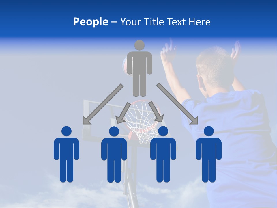 Playing Basketball PowerPoint Template