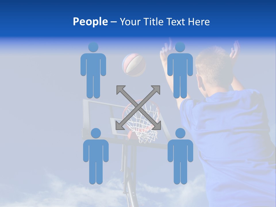 Playing Basketball PowerPoint Template