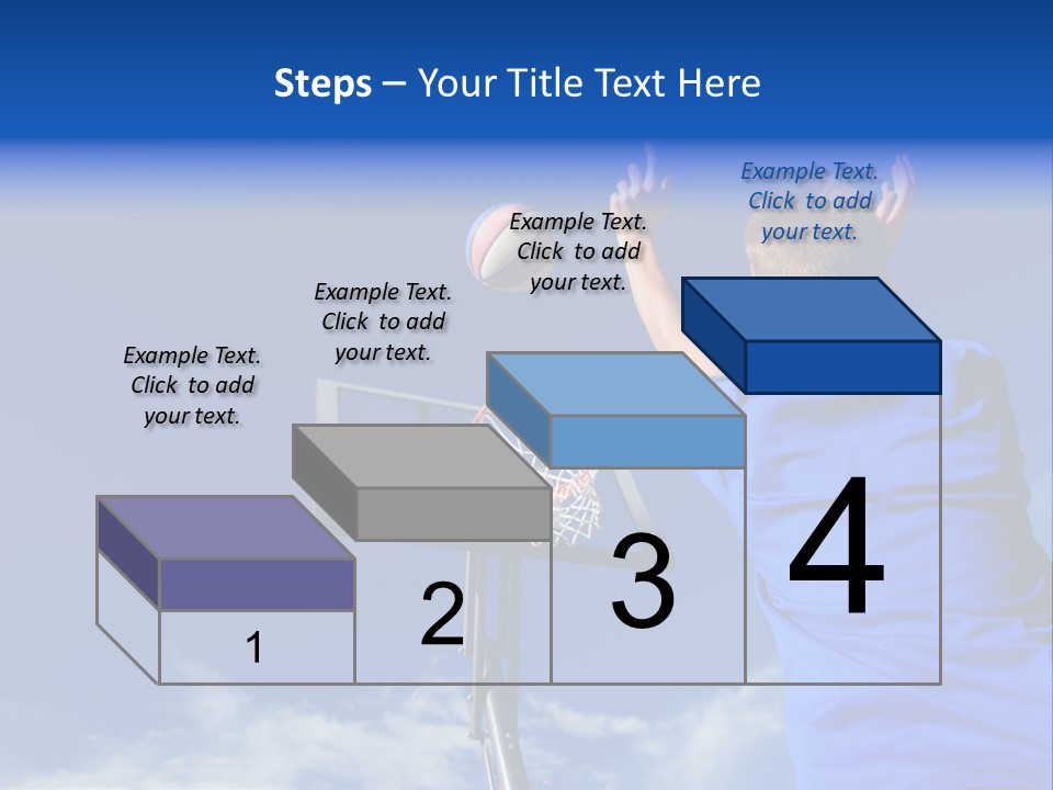Playing Basketball PowerPoint Template