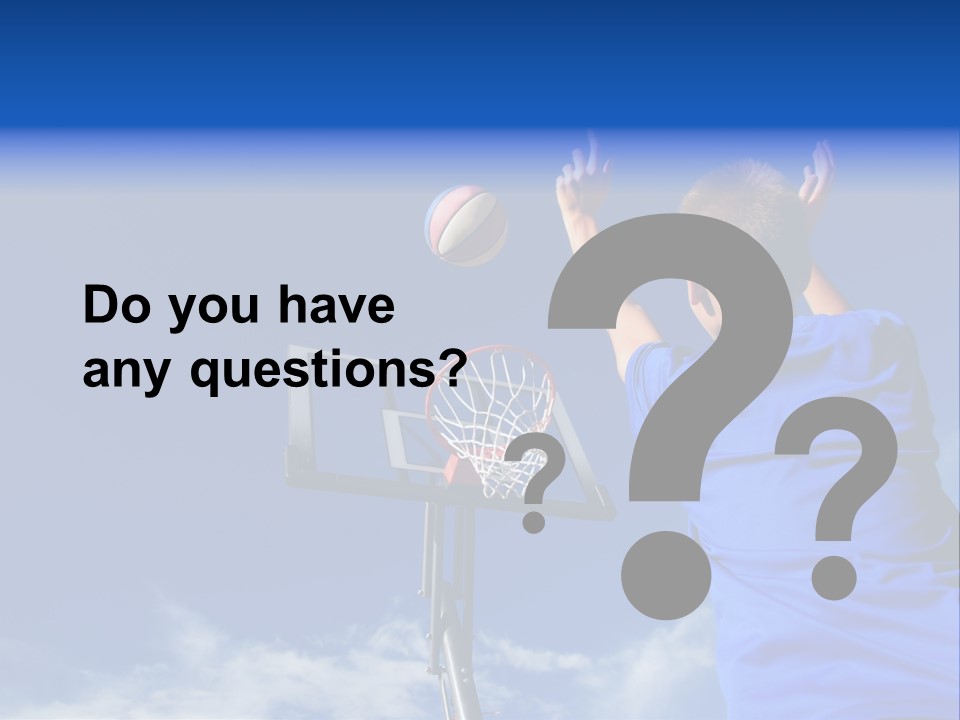 Playing Basketball PowerPoint Template