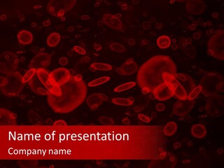 A Grouping Of Red Blood Cells PowerPoint Template