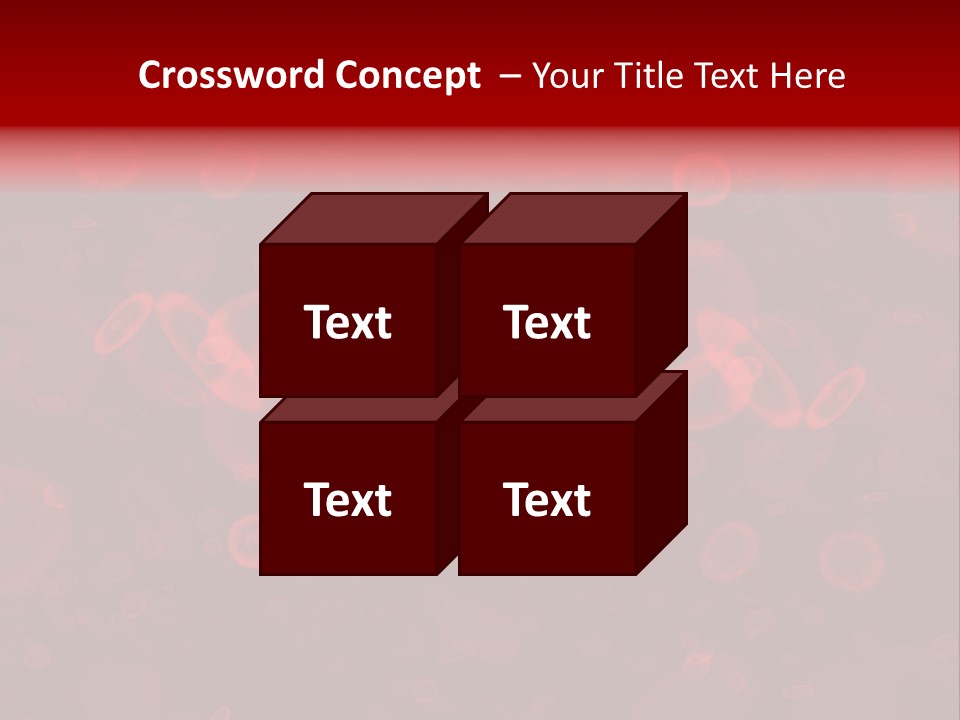 A Grouping Of Red Blood Cells PowerPoint Template