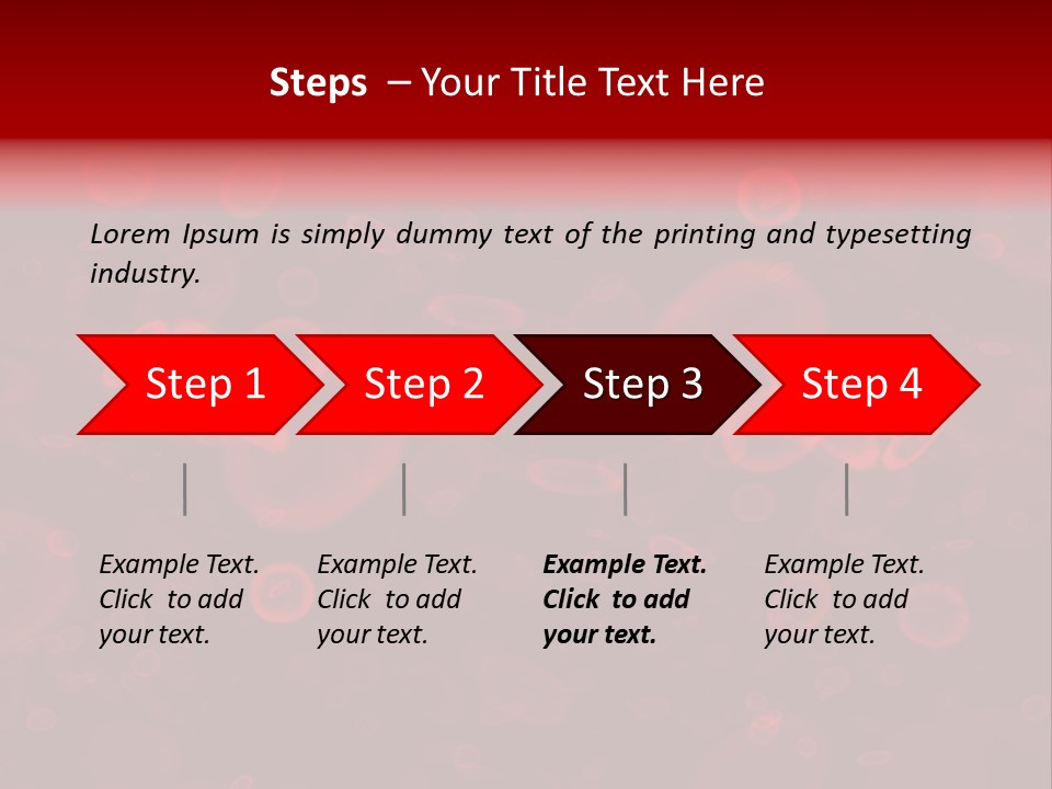 A Grouping Of Red Blood Cells PowerPoint Template