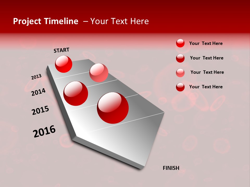 A Grouping Of Red Blood Cells PowerPoint Template