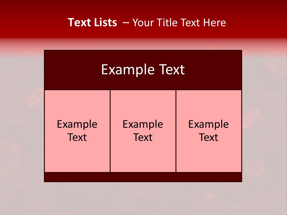 A Grouping Of Red Blood Cells PowerPoint Template