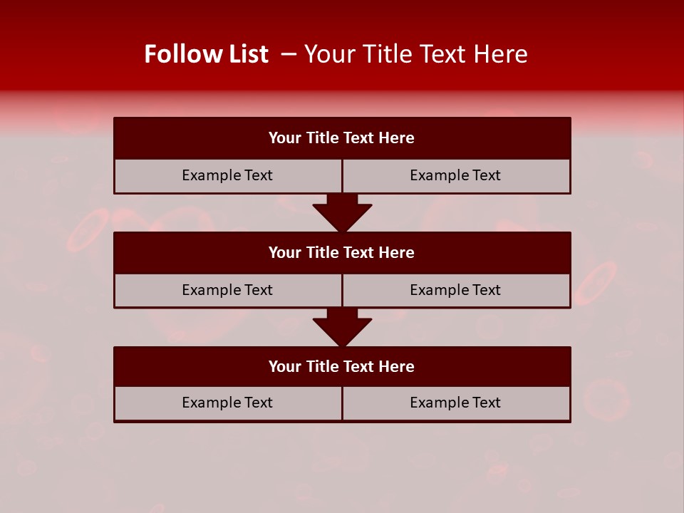 A Grouping Of Red Blood Cells PowerPoint Template