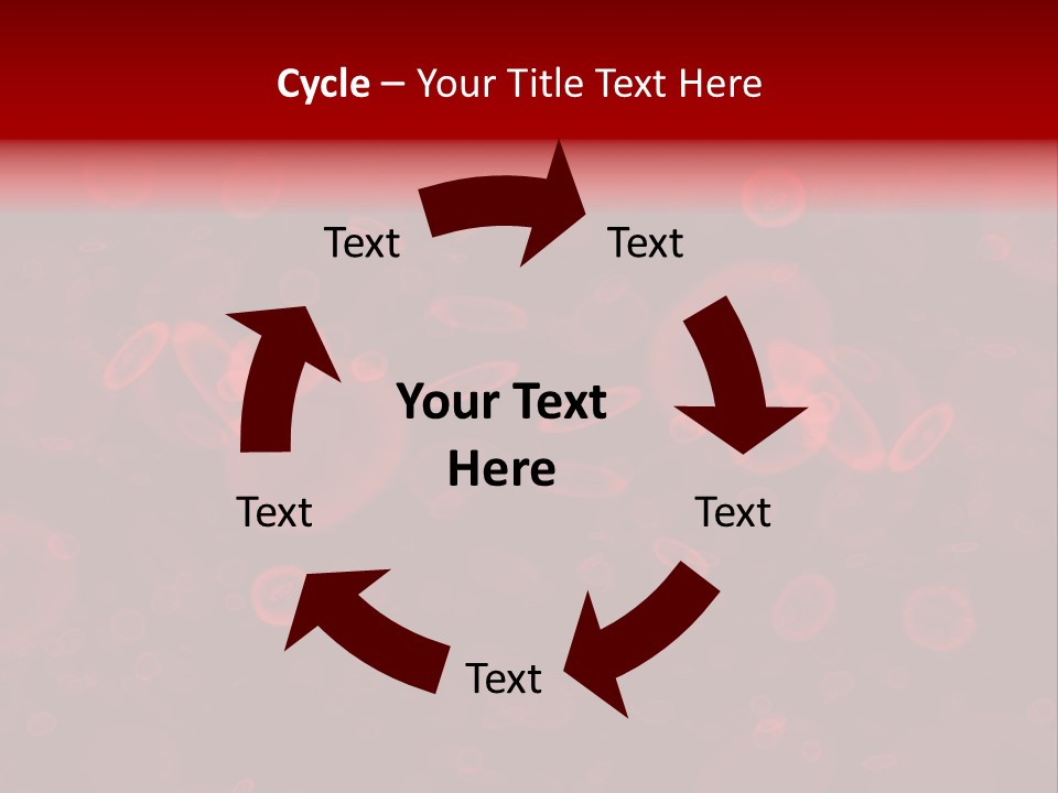 A Grouping Of Red Blood Cells PowerPoint Template