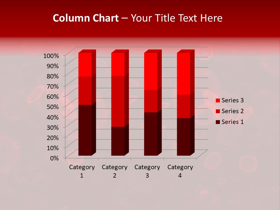 A Grouping Of Red Blood Cells PowerPoint Template