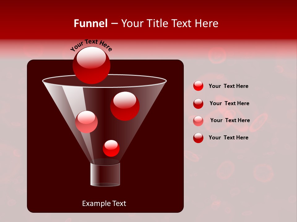 A Grouping Of Red Blood Cells PowerPoint Template