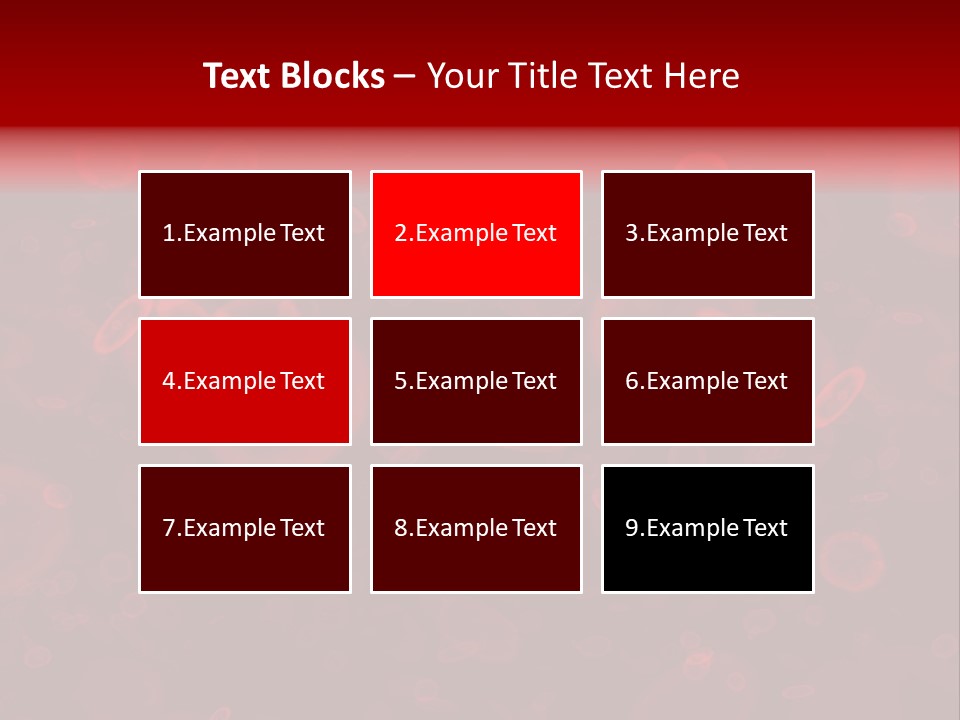 A Grouping Of Red Blood Cells PowerPoint Template