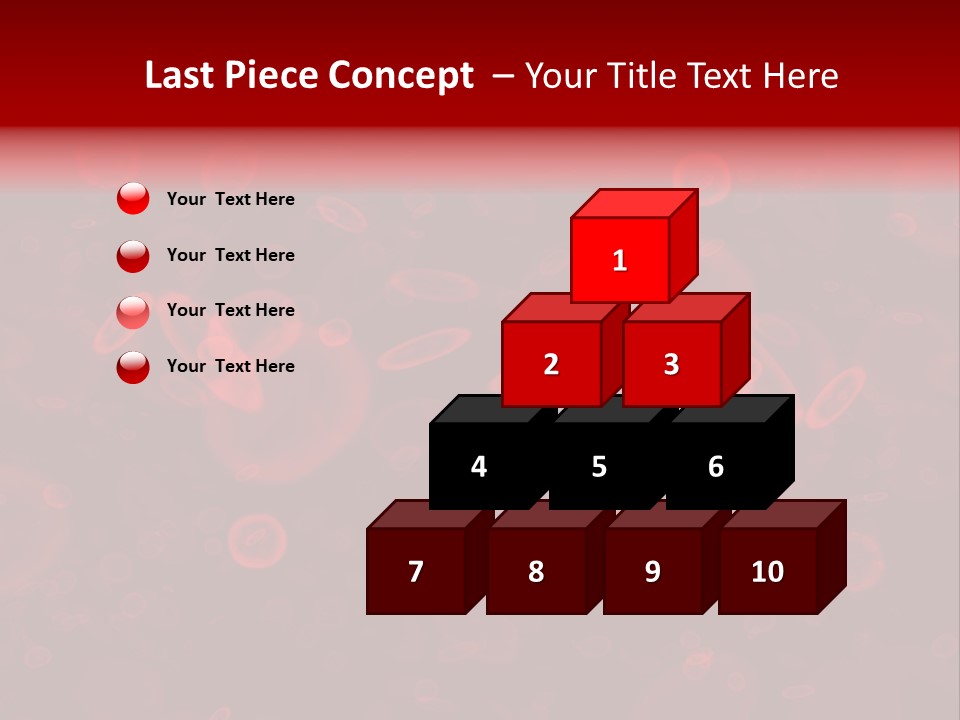 A Grouping Of Red Blood Cells PowerPoint Template