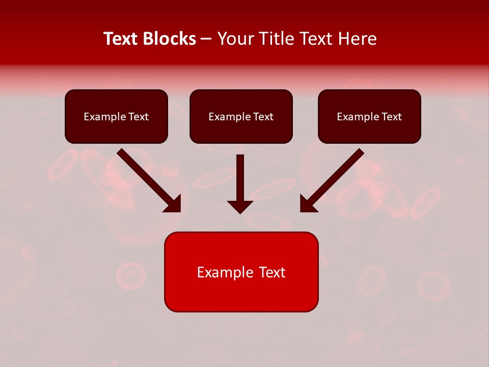 A Grouping Of Red Blood Cells PowerPoint Template