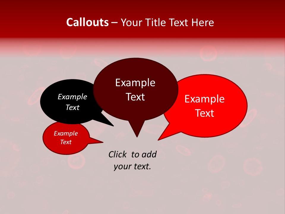 A Grouping Of Red Blood Cells PowerPoint Template