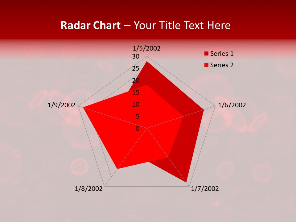 A Grouping Of Red Blood Cells PowerPoint Template