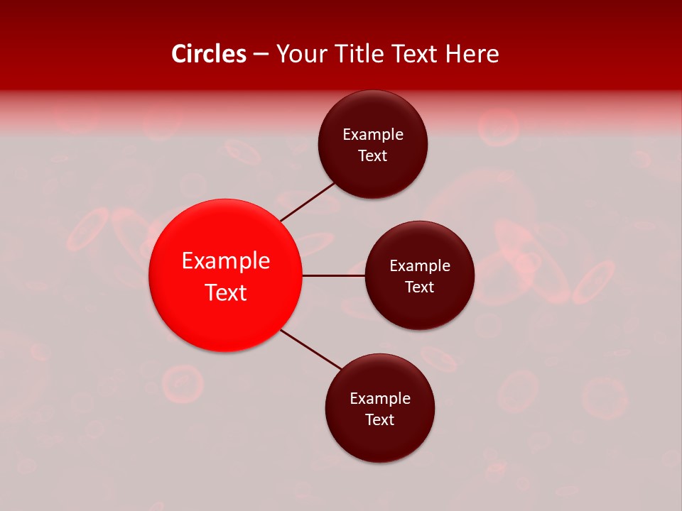 A Grouping Of Red Blood Cells PowerPoint Template