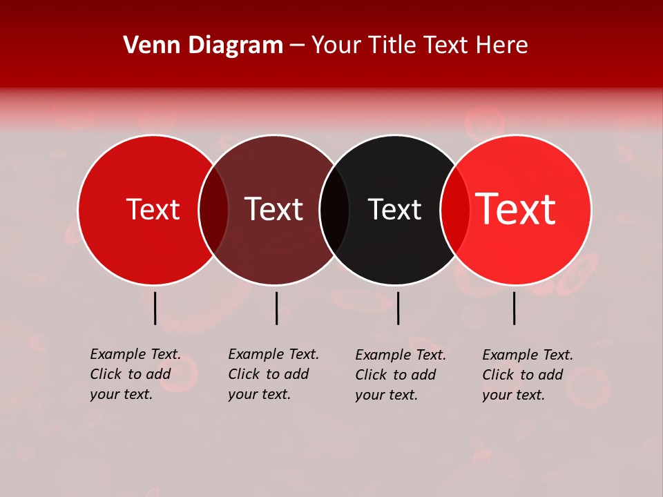 A Grouping Of Red Blood Cells PowerPoint Template