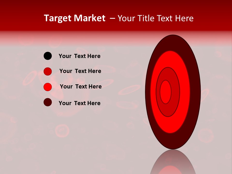 A Grouping Of Red Blood Cells PowerPoint Template