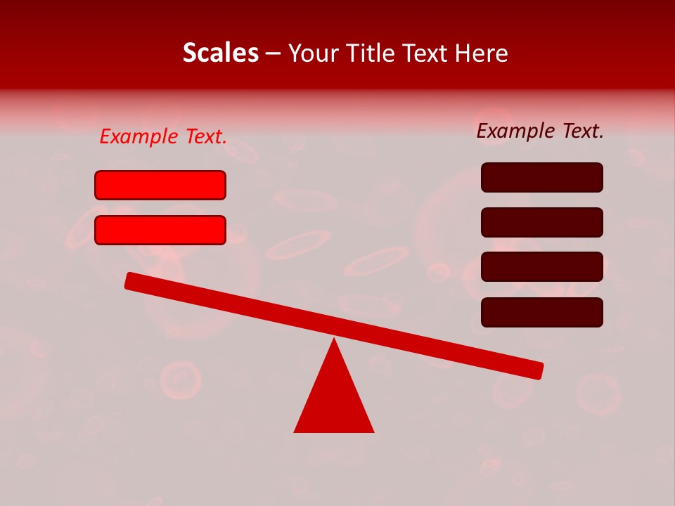 A Grouping Of Red Blood Cells PowerPoint Template