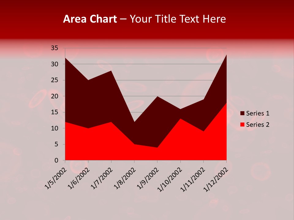 A Grouping Of Red Blood Cells PowerPoint Template