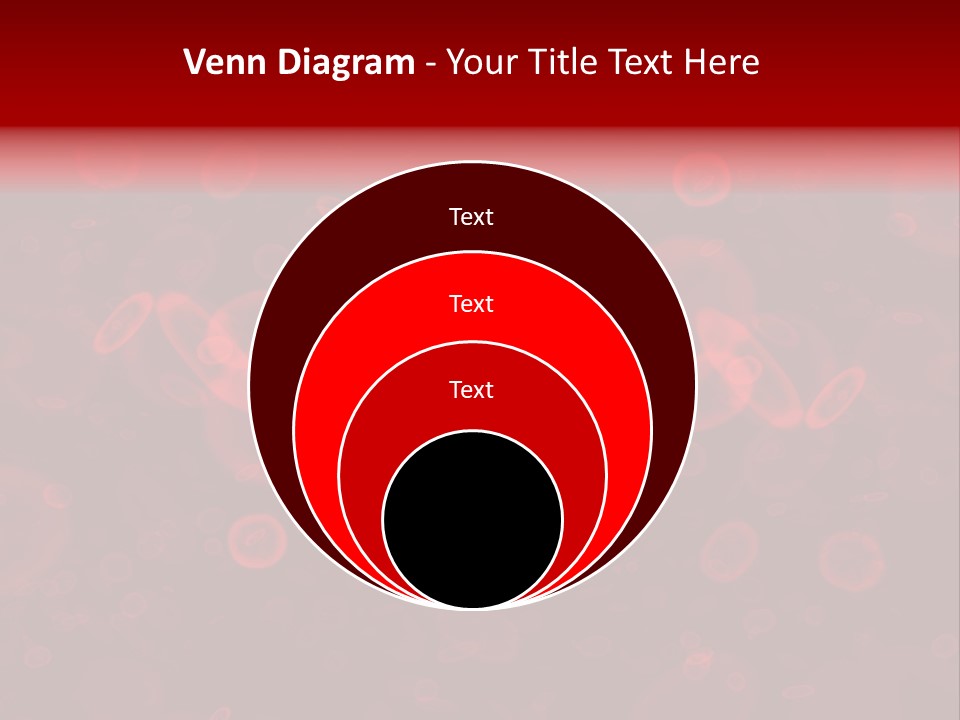 A Grouping Of Red Blood Cells PowerPoint Template