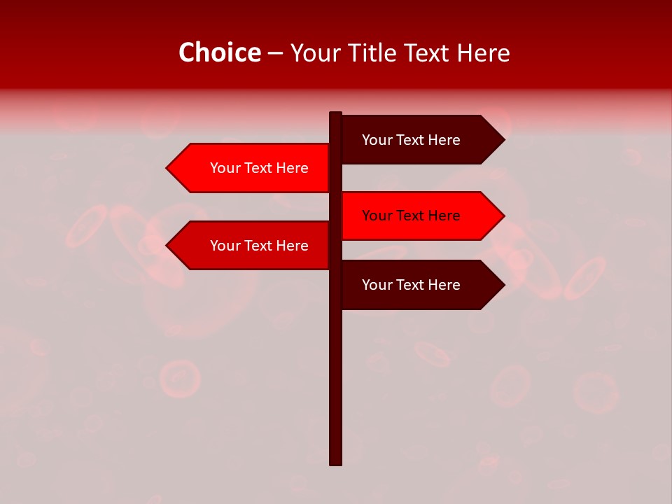 A Grouping Of Red Blood Cells PowerPoint Template