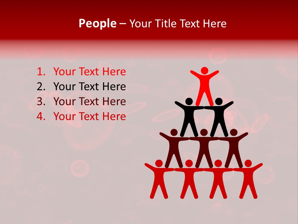 A Grouping Of Red Blood Cells PowerPoint Template