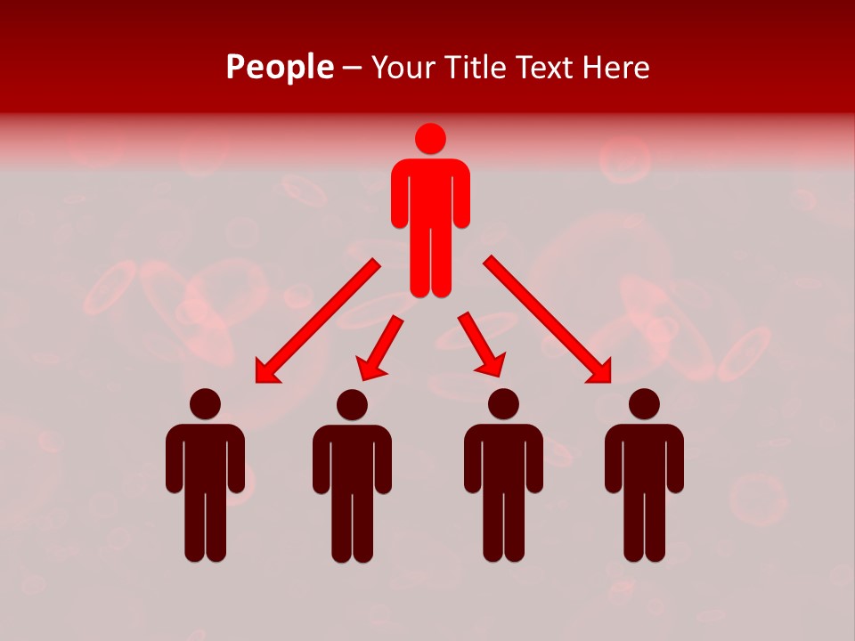 A Grouping Of Red Blood Cells PowerPoint Template