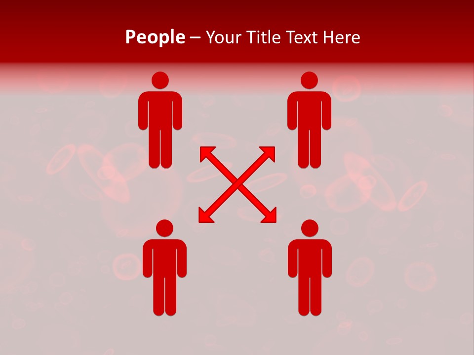 A Grouping Of Red Blood Cells PowerPoint Template