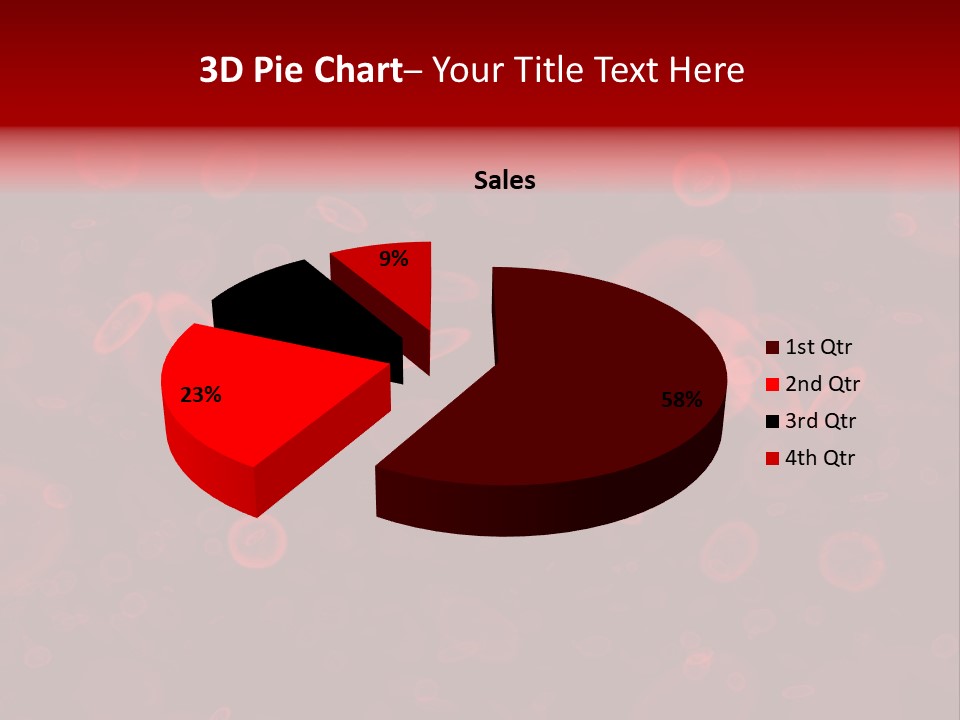 A Grouping Of Red Blood Cells PowerPoint Template