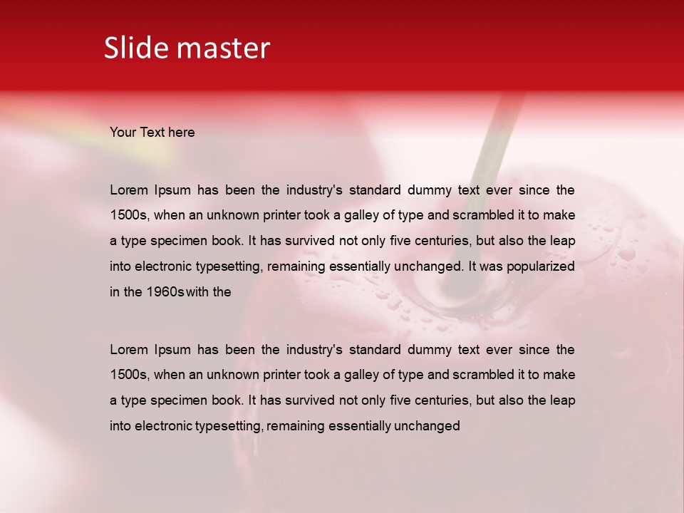 Ripe Cherries PowerPoint Template