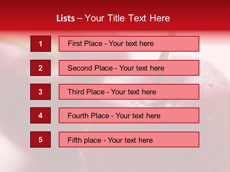 Ripe Cherries PowerPoint Template