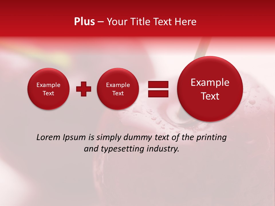 Ripe Cherries PowerPoint Template